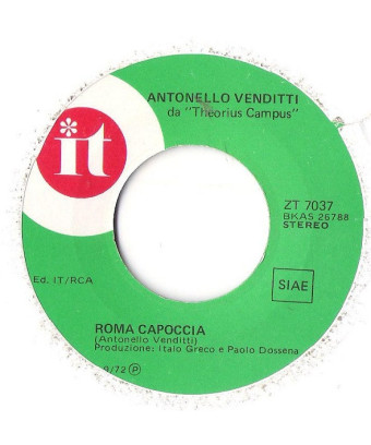 Ciao Uomo [Antonello Venditti] - Vinyl 7", 45 RPM, Stereo