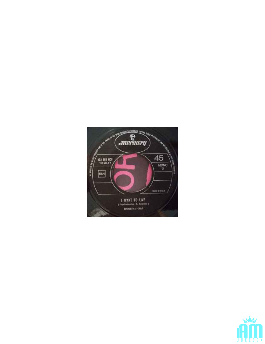Je veux vivre Magic Mirror [Aphrodite's Child] - Vinyle 7", 45 tr/min, Mono [product.brand] 1 - Shop I'm Jukebox 