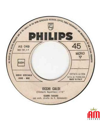 Je veux vivre Occhi Caldi Warm Eyes [Aphrodite's Child,...] - Vinyl 7", 45 RPM, Jukebox, Mono [product.brand] 1 - Shop I'm Jukeb