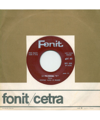 La Polverina "P" [Bianco (6)] - Vinyl 7", 45 RPM, Réédition