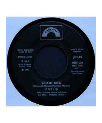 Profondo Rosso [Goblin] - Vinyl 7", 45 RPM, Single [product.brand] 1 - Shop I'm Jukebox 