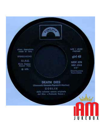 Profondo Rosso [Goblin] - Vinyl 7", 45 RPM, Single [product.brand] 1 - Shop I'm Jukebox 