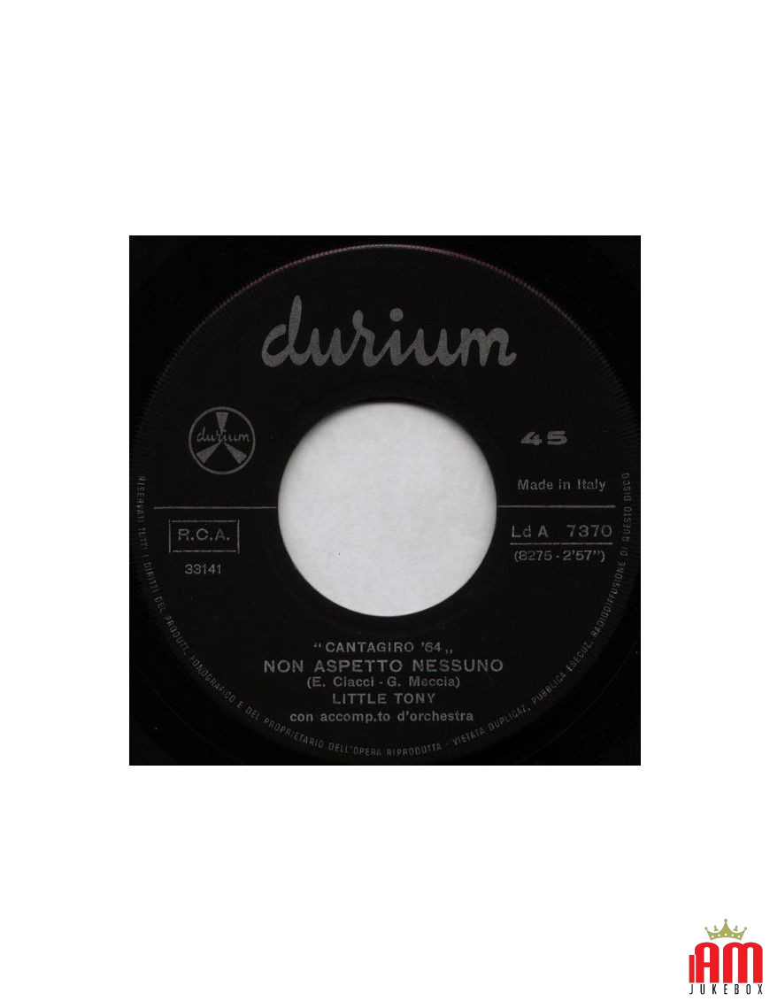 I'm Waiting for Nobody [Little Tony] - Vinyl 7", 45 RPM [product.brand] 1 - Shop I'm Jukebox 