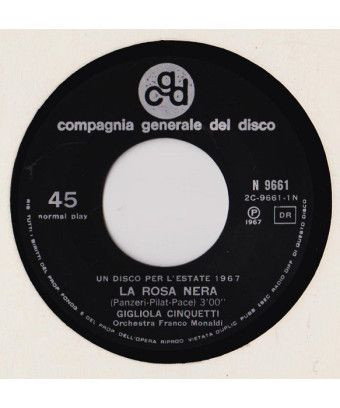 La Rose Noire [Gigliola Cinquetti] - Vinyle 7", 45 TR/MIN [product.brand] 1 - Shop I'm Jukebox 