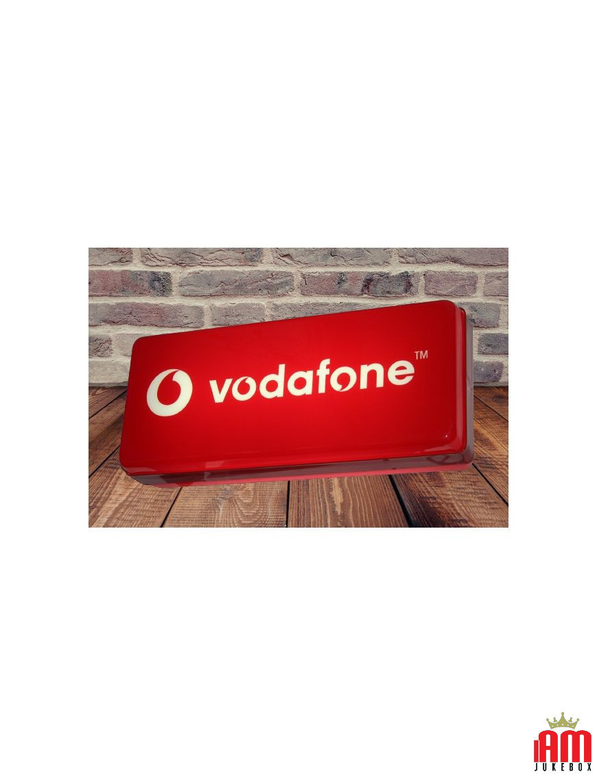 MODERNES VINTAGE LEUCHTENDES VODAFONE-SCHILD [product.brand] 1 - Shop I'm Jukebox 