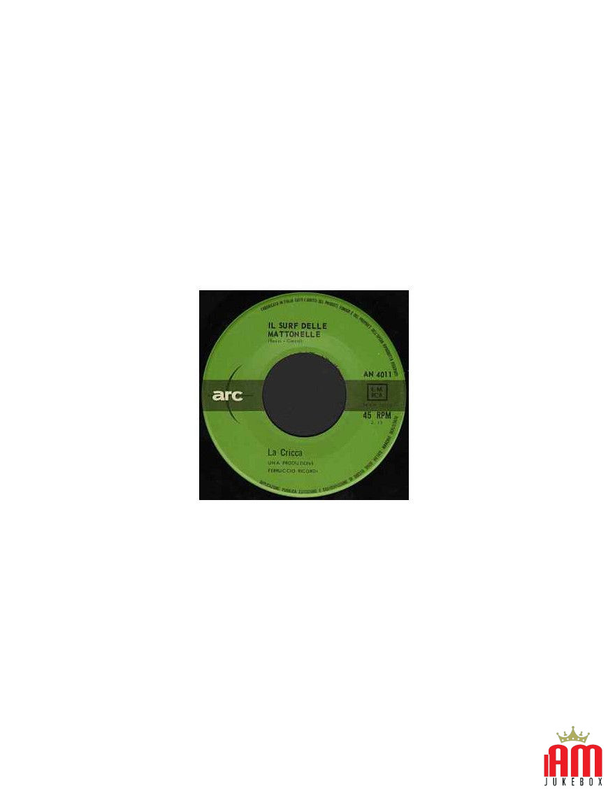 Il Surf Delle Mattonelle Vieni Al Mare [La Cricca] - Vinyl 7", 45 RPM, Mono [product.brand] 1 - Shop I'm Jukebox 