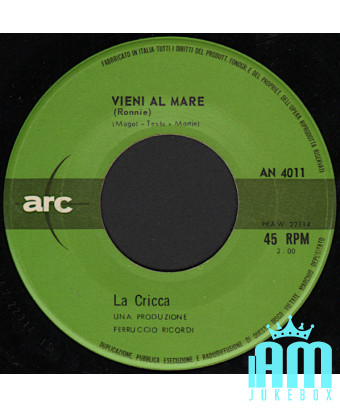Die Brandung der Fliesen kommt ans Meer [La Cricca] – Vinyl 7", 45 RPM, Mono [product.brand] 1 - Shop I'm Jukebox 