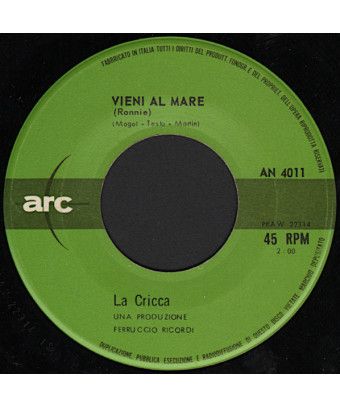 Le surf des tuiles arrive à la mer [La Cricca] - Vinyl 7", 45 RPM, Mono [product.brand] 1 - Shop I'm Jukebox 