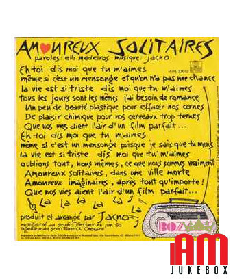 Amoureux Solitaires [Lio] - Vinyl 7", 45 RPM, Single [product.brand] 1 - Shop I'm Jukebox 