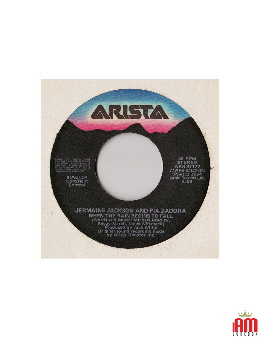 When The Rain Begins To Fall [Jermaine Jackson,...] - Vinyl 7", 45 RPM, Single, Stereo [product.brand] 1 - Shop I'm Jukebox 