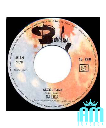 Écoute-moi [Dalida] - Vinyl 7", 45 RPM, Single, Mono [product.brand] 1 - Shop I'm Jukebox 