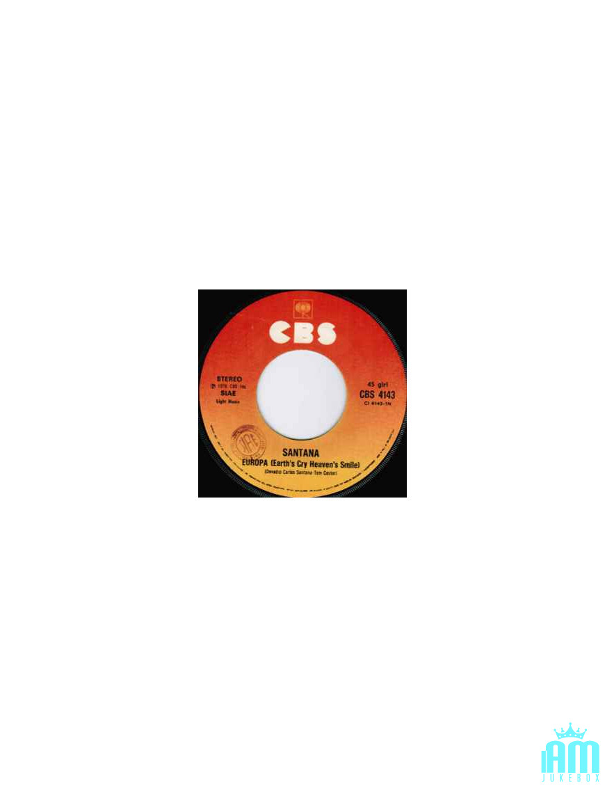 Europa Take Me With You [Santana] - Vinyl 7", 45 RPM, Single [product.brand] 1 - Shop I'm Jukebox 