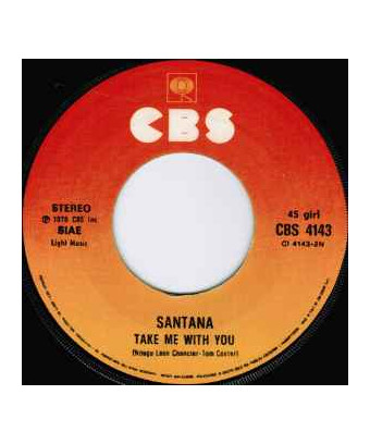 Europa Emmène-moi avec toi [Santana] - Vinyl 7", 45 RPM, Single [product.brand] 1 - Shop I'm Jukebox 