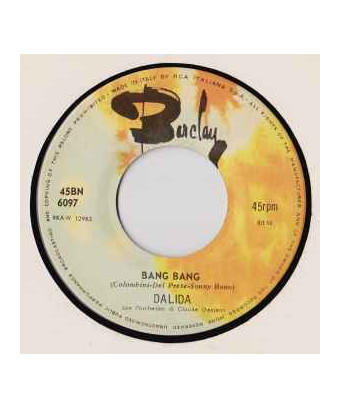 Bang Bang [Dalida] – Vinyl 7", 45 RPM [product.brand] 1 - Shop I'm Jukebox 