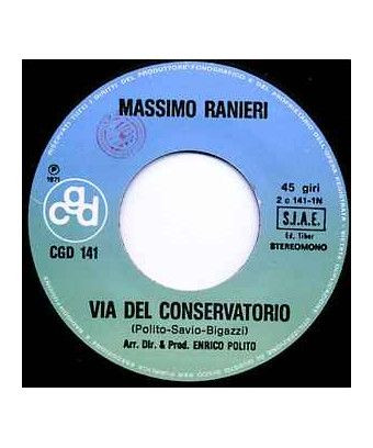 Via Del Conservatorio [Massimo Ranieri] – Vinyl 7", 45 RPM [product.brand] 1 - Shop I'm Jukebox 