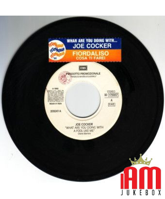 What Are You Doing With A Fool Like Me   Cosa Ti Farei [Joe Cocker,...] - Vinyl 7", 45 RPM, Promo