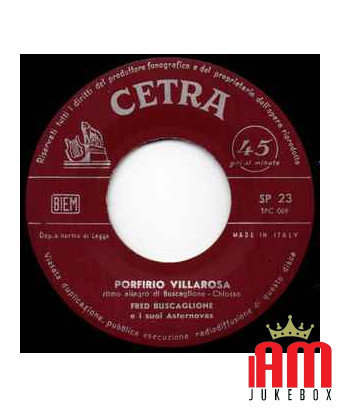 Teresa ne tire pas sur Porfirio Villarosa [Fred Buscaglione EI Suoi Asternovas] - Vinyle 7", 45 tours