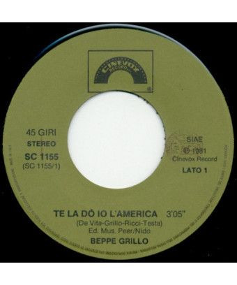 I'll Give You America [Beppe Grillo] - Vinyl 7", 45 RPM [product.brand] 1 - Shop I'm Jukebox 