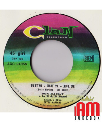 Bum Bum [Don Backy] - Vinyle 7", 45 tours [product.brand] 1 - Shop I'm Jukebox 