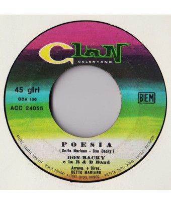 Bum Bum [Don Backy] - Vinyle 7", 45 tours [product.brand] 1 - Shop I'm Jukebox 