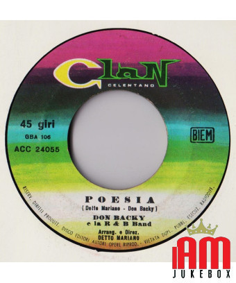 Bum Bum [Don Backy] - Vinyle 7", 45 tours [product.brand] 1 - Shop I'm Jukebox 