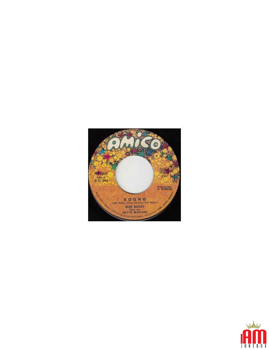 Dream [Don Backy] – Vinyl 7", 45 RPM [product.brand] 1 - Shop I'm Jukebox 