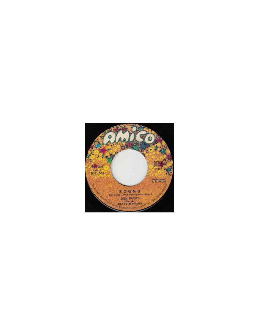 Sogno [Don Backy] - Vinyl 7", 45 RPM