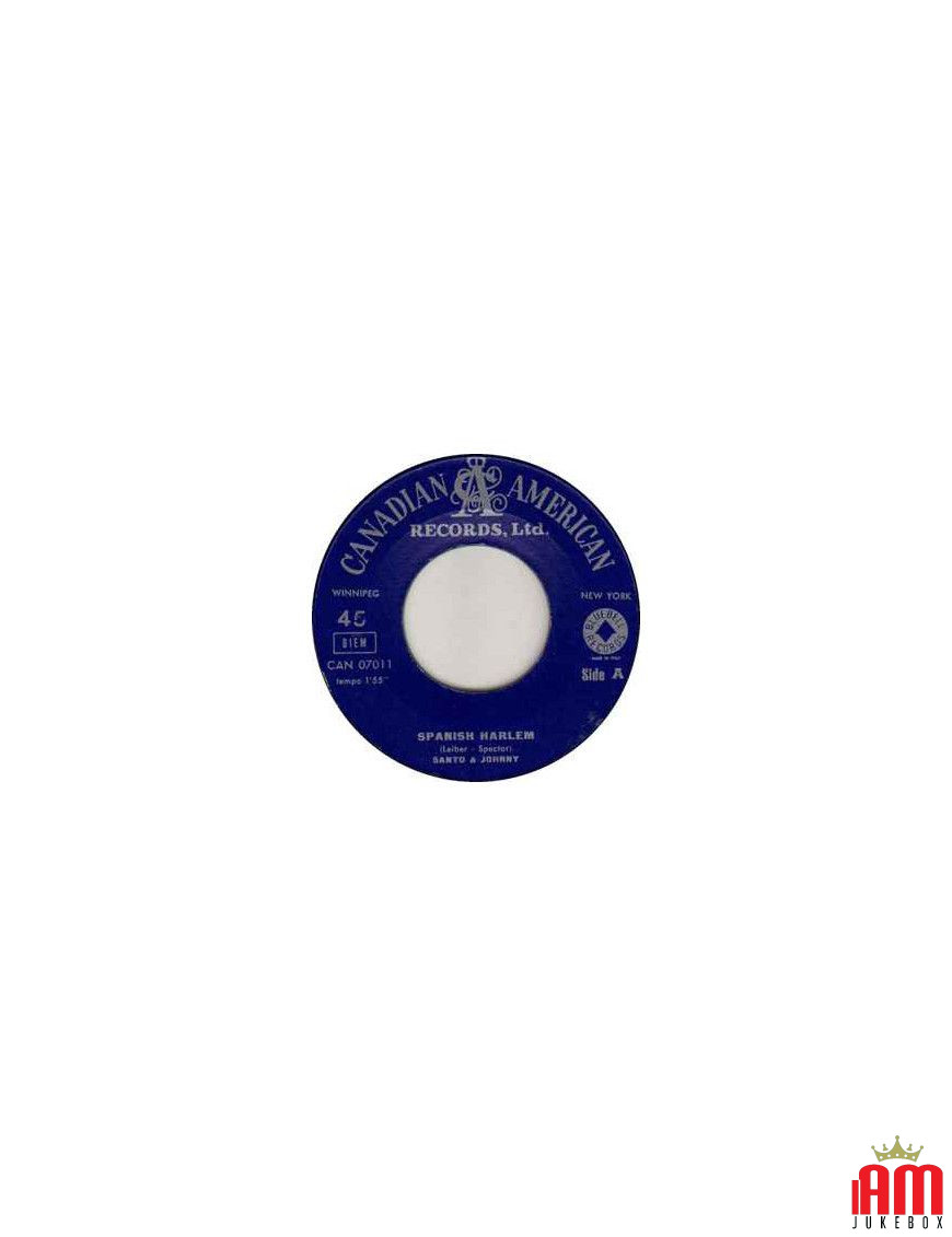 Spanish Harlem Stage To Cimarron [Santo & Johnny] – Vinyl 7", 45 RPM [product.brand] 1 - Shop I'm Jukebox 