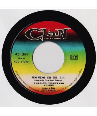 Mondo In E 7a [Adriano Celentano,...] - Vinyl 7", Single, 45 RPM [product.brand] 1 - Shop I'm Jukebox 