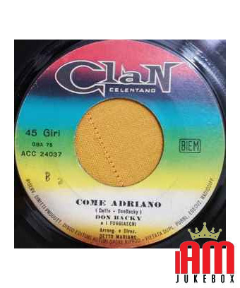 Comme Adriano [Don Backy] - Vinyle 7", 45 tours [product.brand] 1 - Shop I'm Jukebox 