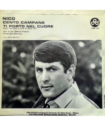 One Hundred Bells [Nico Dei Gabbiani] - Vinyl 7", 45 RPM [product.brand] 1 - Shop I'm Jukebox 