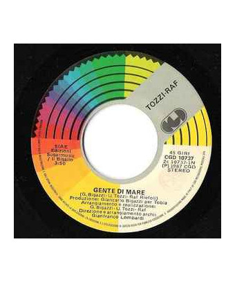 Gente Di Mare [Umberto Tozzi,...] - Vinyl 7", 45 RPM, Stereo
