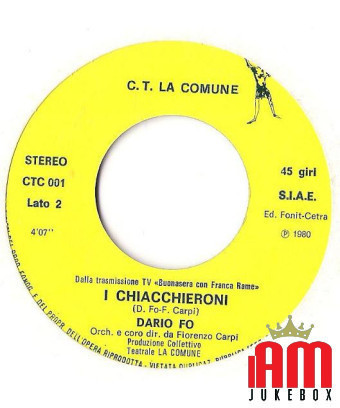 I Had A Crazy Grandma I Chiacchieroni [Franca Rame] – Vinyl 7", 45 RPM [product.brand] 1 - Shop I'm Jukebox 