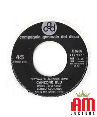 Canzone Blu [Sergio Leonardi] - Vinyle 7", 45 tours [product.brand] 1 - Shop I'm Jukebox 