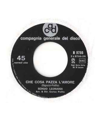Canzone Blu [Sergio Leonardi] - Vinyle 7", 45 tours [product.brand] 1 - Shop I'm Jukebox 