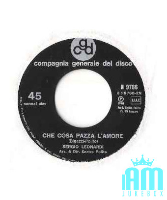 Canzone Blu [Sergio Leonardi] - Vinyl 7", 45 RPM [product.brand] 1 - Shop I'm Jukebox 