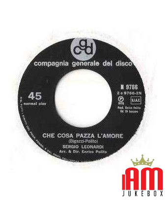 Canzone Blu [Sergio Leonardi] - Vinyle 7", 45 tours [product.brand] 1 - Shop I'm Jukebox 