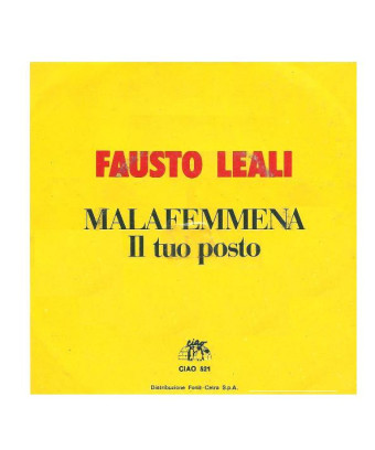 Malafemmena [Fausto Leali] – Vinyl 7", 45 RPM, Stereo [product.brand] 1 - Shop I'm Jukebox 