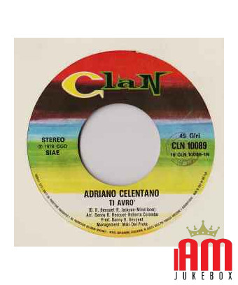 Je t'aurai [Adriano Celentano] - Vinyl 7", 45 RPM, Single