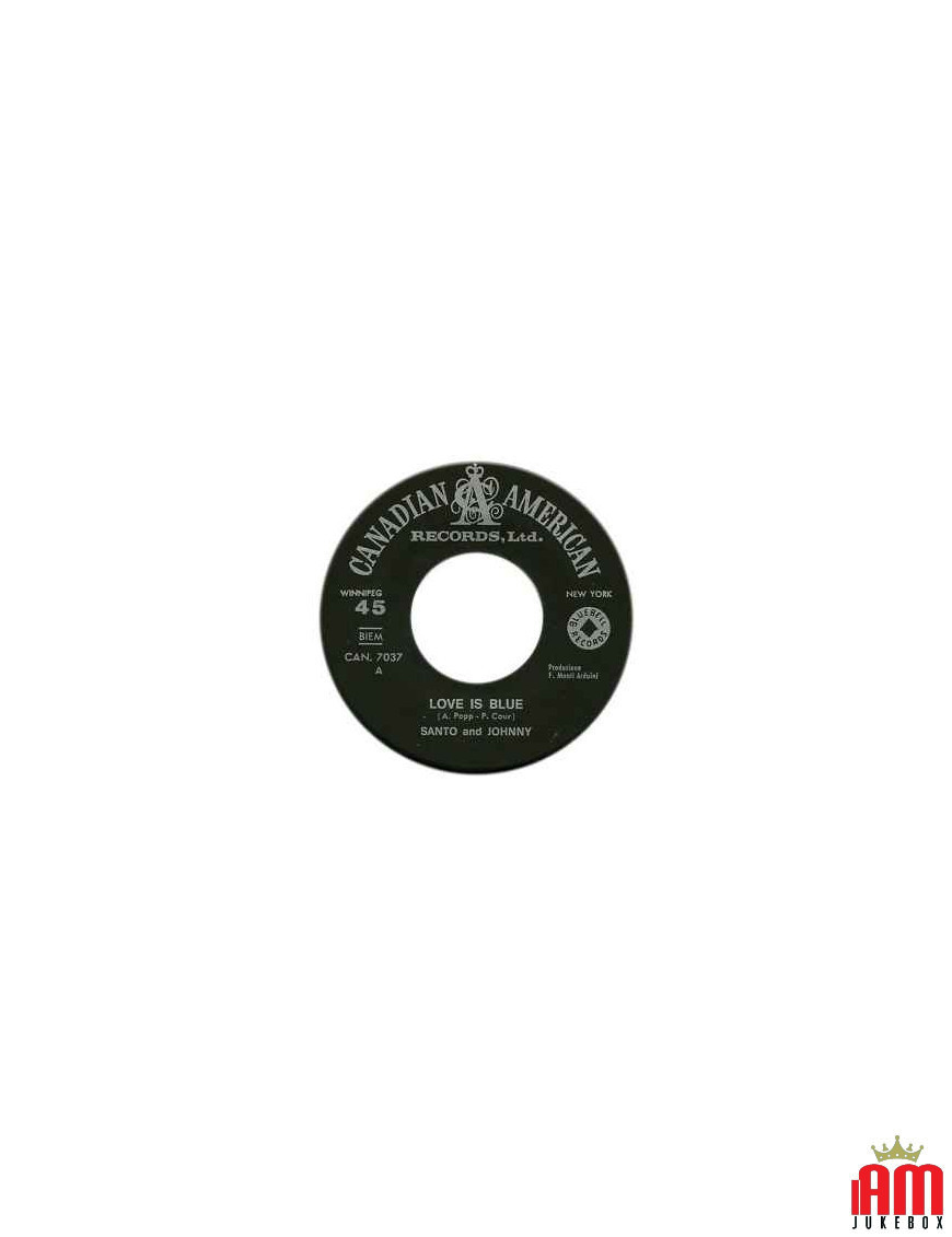 Love Is Blue Hello Goodbye [Santo & Johnny] – Vinyl 7", Single [product.brand] 1 - Shop I'm Jukebox 