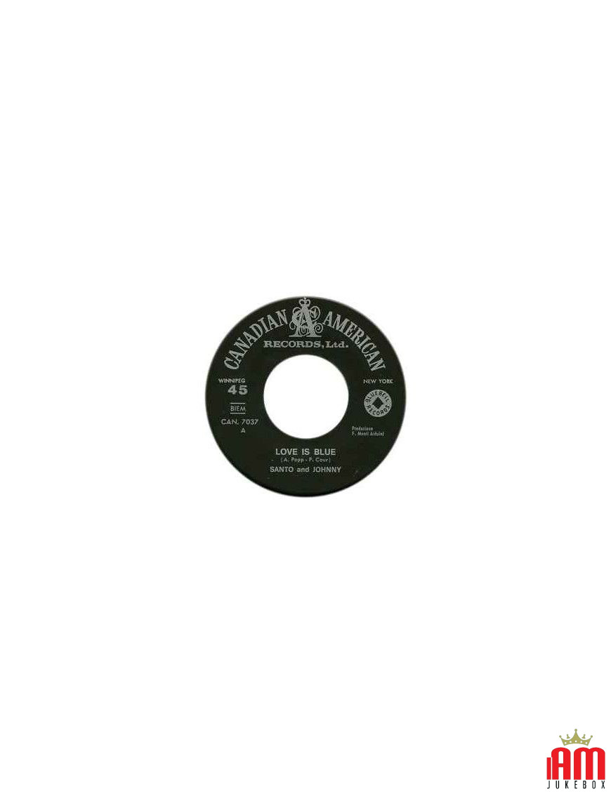 Love Is Blue Hello Goodbye [Santo & Johnny] – Vinyl 7", Single [product.brand] 1 - Shop I'm Jukebox 