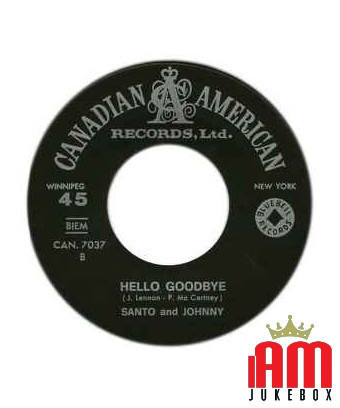 Love Is Blue Hello Goodbye [Santo & Johnny] - Vinyle 7", Single