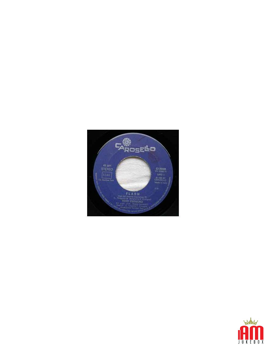 Flash [Toto Cutugno] – Vinyl 7", 45 RPM [product.brand] 1 - Shop I'm Jukebox 