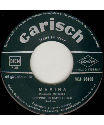 Danny Boy   Marina [Peppino Di Capri E I Suoi Rockers] - Vinyl 7", 45 RPM