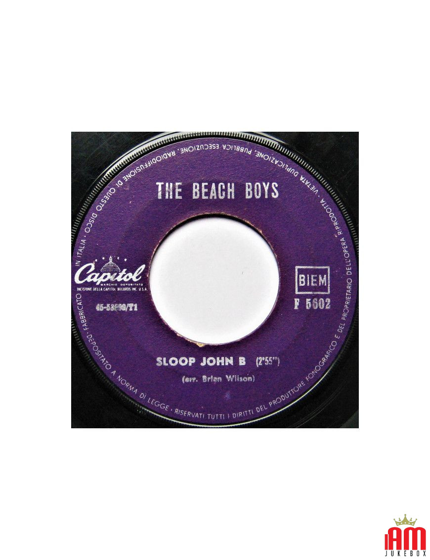 Sloop John B [The Beach Boys] - Vinyle 7", Single [product.brand] 1 - Shop I'm Jukebox 