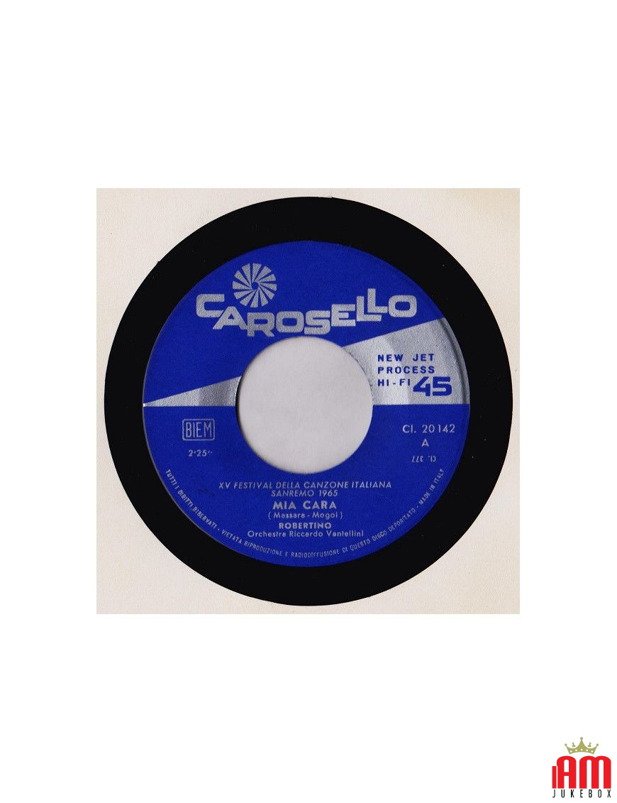 Mia Cara [Robertino Loretti] - Vinyl 7", 45 RPM [product.brand] 1 - Shop I'm Jukebox 