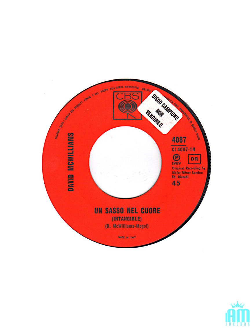 Ein Stein im Herzen [David McWilliams] – Vinyl 7", 45 RPM [product.brand] 1 - Shop I'm Jukebox 