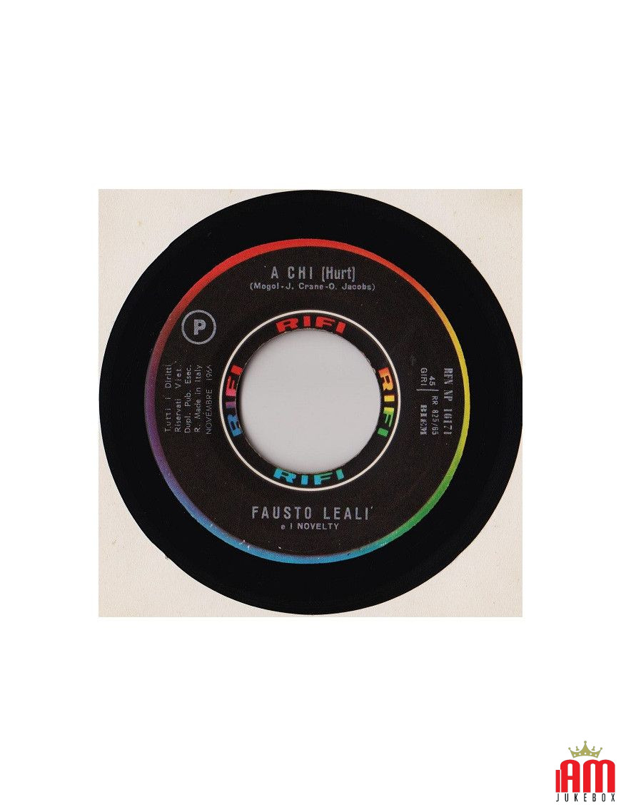 A Chi [Fausto Leali E I Suoi Novelty] - Vinyl 7", Single, 45 RPM [product.brand] 1 - Shop I'm Jukebox 