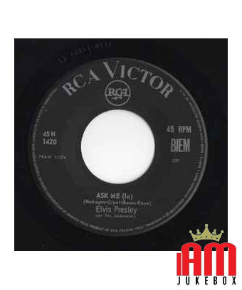 Ask Me (Io) Ain't That Loving You Baby [Elvis Presley] - Vinyle 7", 45 tours, mono [product.brand] 1 - Shop I'm Jukebox 