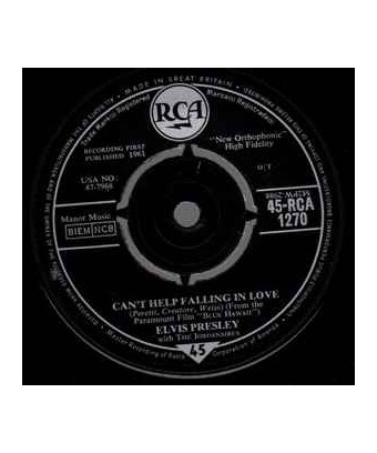 Can't Help Falling In Love Rock-A-Hula Baby („Twist Special“) [Elvis Presley,...] – Vinyl 7", Single, 45 RPM
